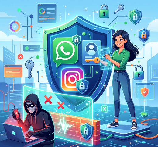 Proteja Seu WhatsApp, Instagram e Contas de Serem Invadidos