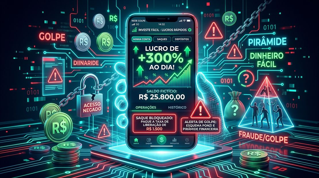 Golpe do Falso Investimento: Como Não Cair em Promessas de Lucro Fácil na Internet