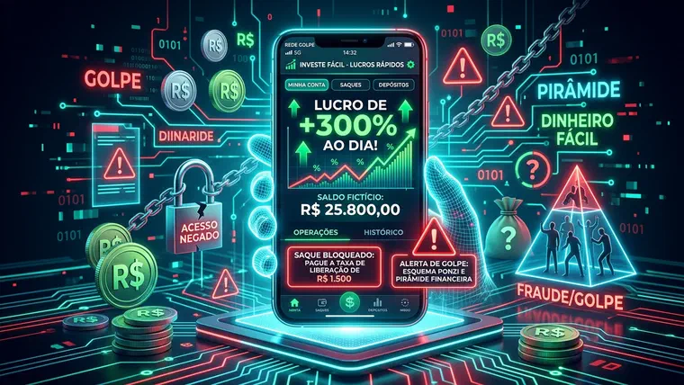 Golpe do Falso Investimento: Como Não Cair em Promessas de Lucro Fácil na Internet