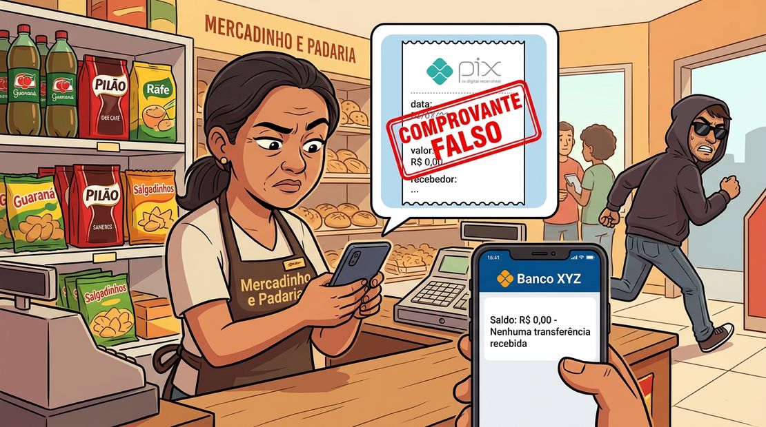 Golpe do Falso Comprovante de PIX