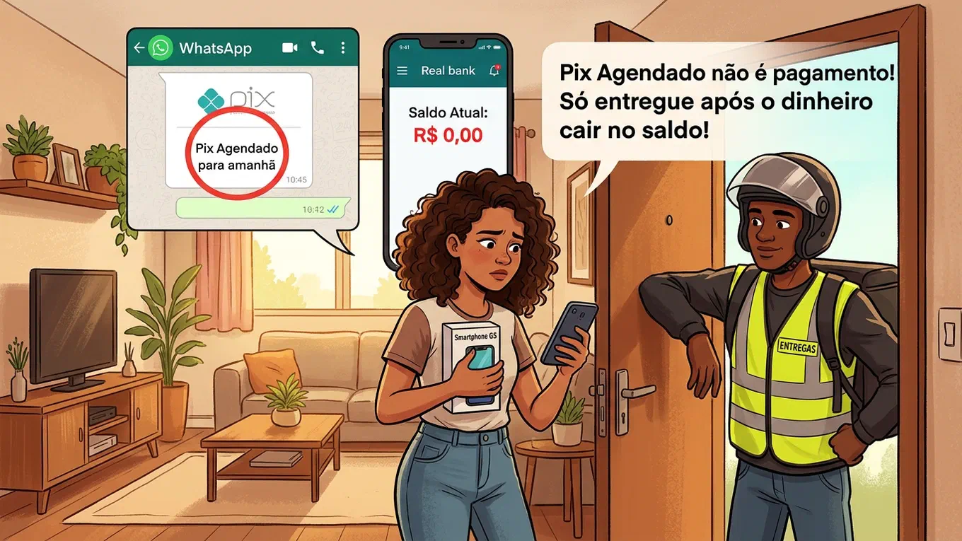 Golpe do Pix Agendado: Como Vender Produtos pela Internet sem Levar Calote