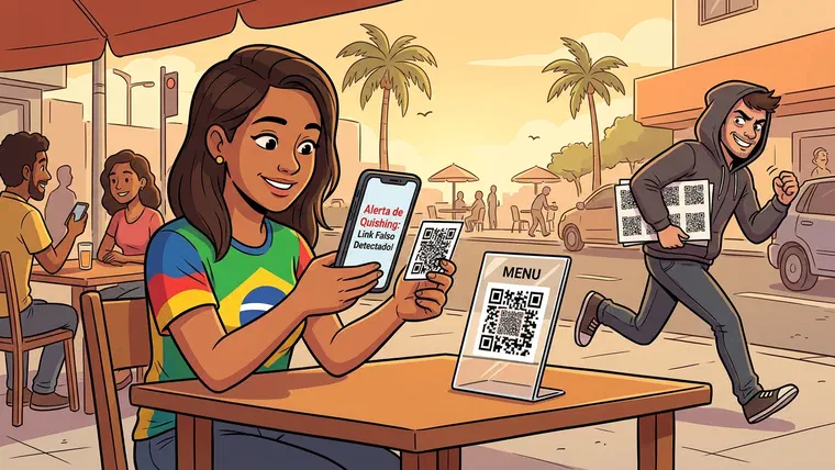 Golpe do QR Code Falso (Quishing)