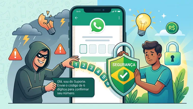 Golpe do WhatsApp Roubado: Por Que Você Nunca Deve Passar o Código de 6 Números